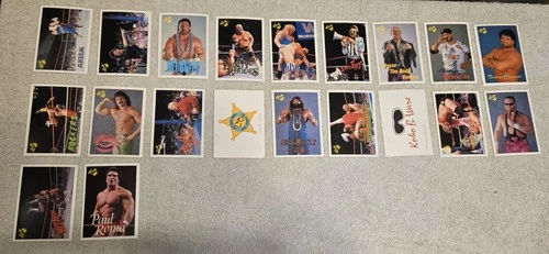 Lot of 20 1990 WWF Classic Series 1 Wrestling Trading Card wwe wcw aew