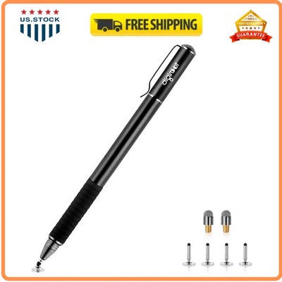 Digiroot 2-in-1 Universal Disc Stylus Pen with 6 Replacement Tips for Touchsc...