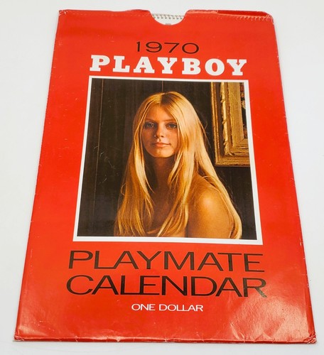 Vintage 1970 Playboy Playmate Calendar Sleeve Complete 12 Months Connie Kreski