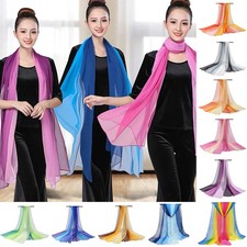 Fashion Gradient Color Solid Scarf Women Long Shawl And Wraps Summer Bandana Ele