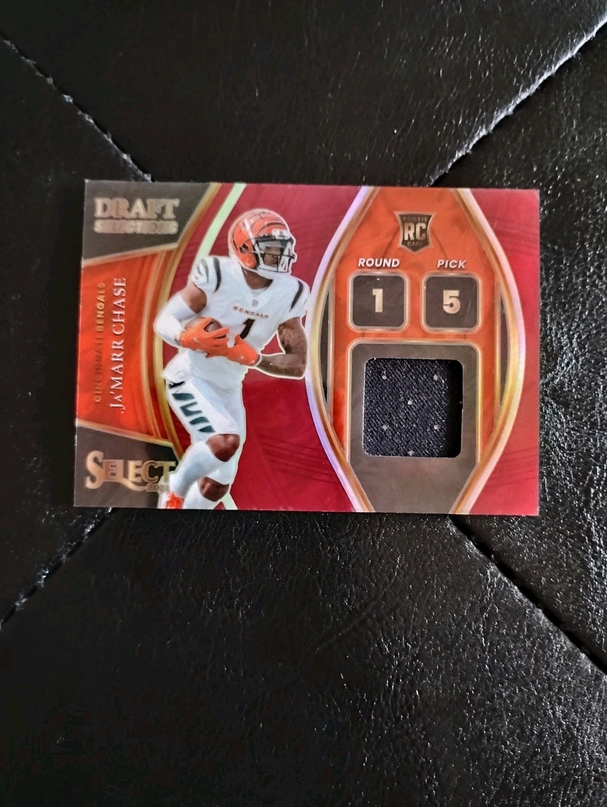 JaMarr Chase Panini Select Draft Selections Memorabilia #DSJCH Base