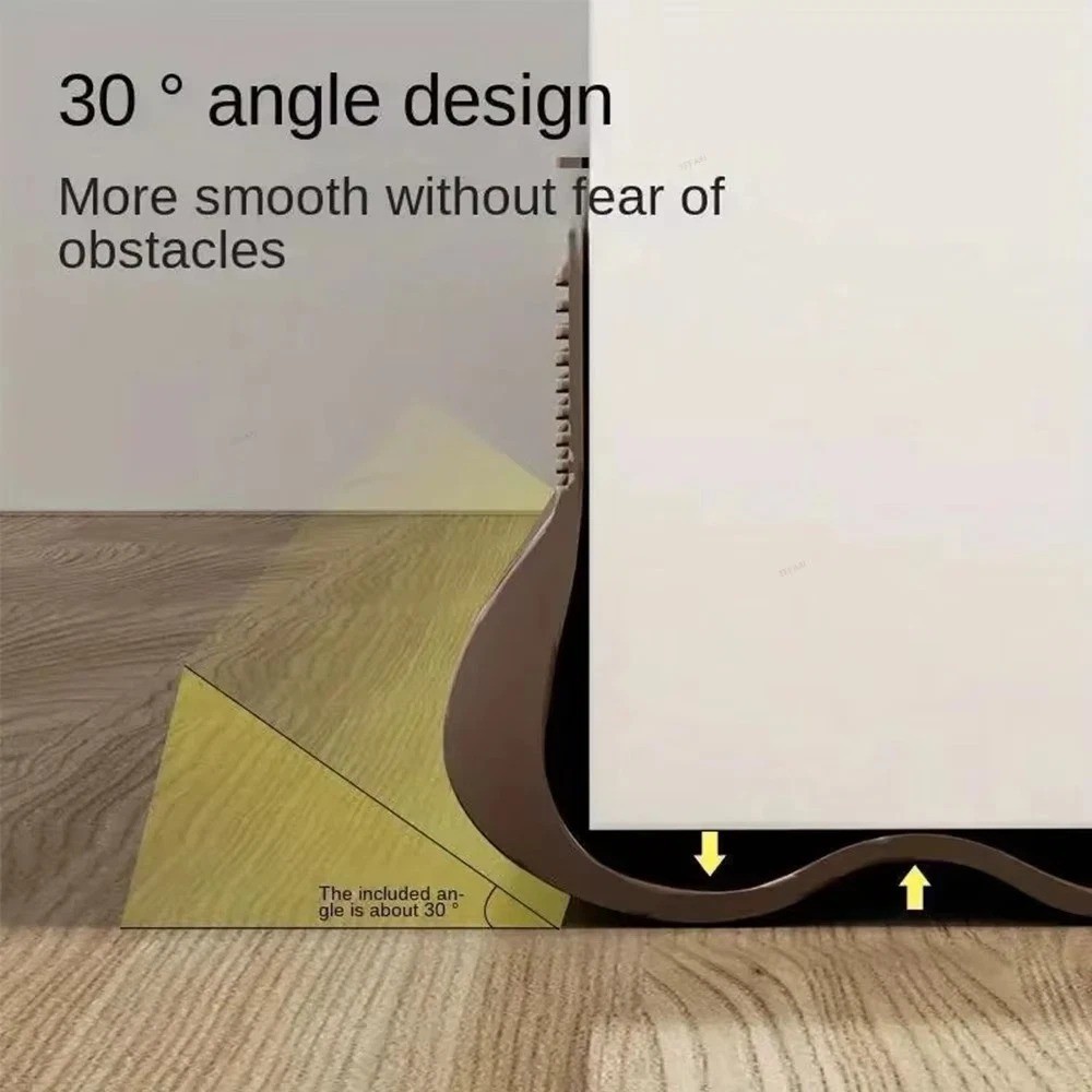 Under Door Bottom Seal Strip Stopper Adjustable Twin Door Draft Guard Soundproof