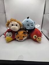 Disney Tsum Tsum Plush Mini Aladdin Lot Genie Iago Abu Rajah Tiki Bird