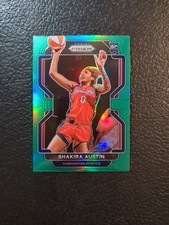 Shakira Austin 2022 Panini Prizm WNBA -  #183 Green Prizm (RC) Wash Mystics