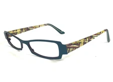 Lafont Issy & La Eyeglasses Frames AIMEE 368 Blue Yellow Straw Cat Eye 47-18-141