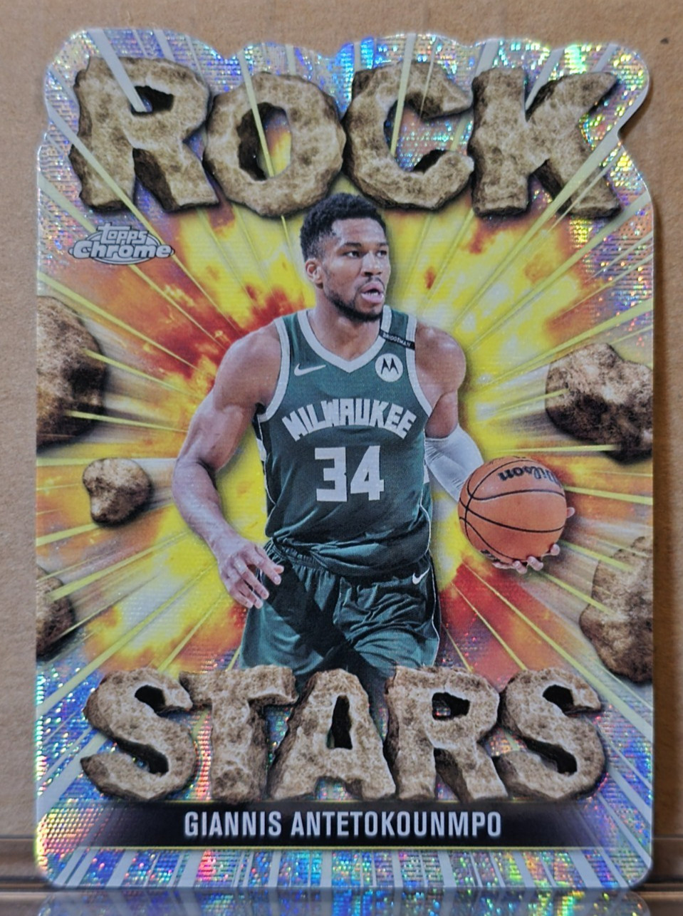 Giannis Antetokounmpo 2025-26 Topps Chrome ROCK STARS CASE HIT Bucks SSP 🔥🔥