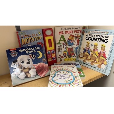Paw Patrol Mr Paint Pigs Its a Monster & Other Board books Bundle for Kids 6 bks