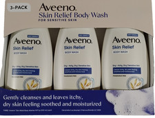 Aveeno 3-Pack Skin Relief Body Wash For Sensitive Skin 18 oz. Each 54 oz. Total