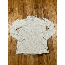 PINK Victoria's Secret Gray Cold Shoulder Long Sleeve Top "Love Pink" Graphic S