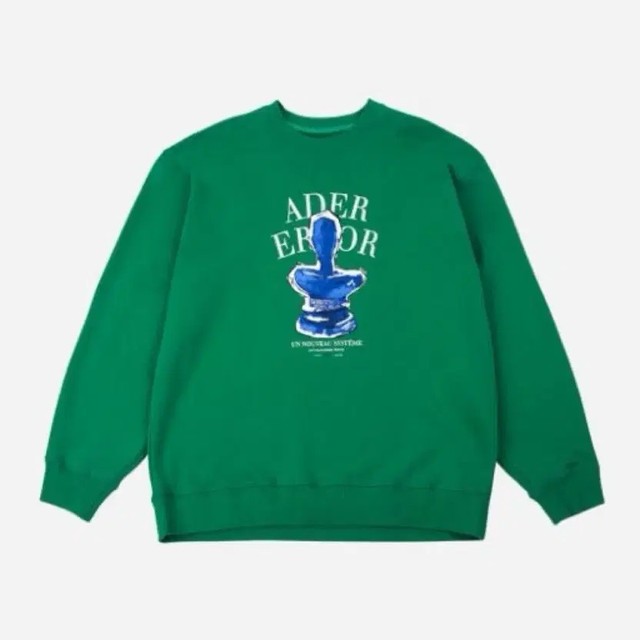 ADER Error Trophy Logo Oversized Sweatshirt Green 174/55