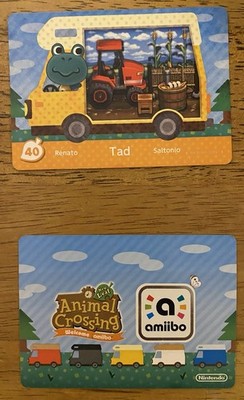 Tad 40 Animal Crossing Welcome Amiibo New Leaf RV Series Card NA Version