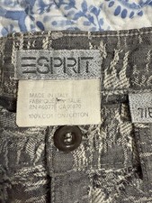 Vintage Espirit Grey Patterned Pants Sz 7/8