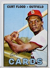1967 Topps #245 Curt Flood  Cardinals  *low Grade OC