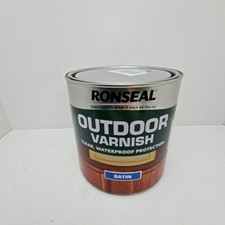 Ronseal Varnish Clear Satin 2.5 Litre Waterproof Protection Outdoor M