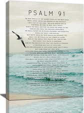 Psalm 91 Wall Art Scripture Wall Decor Bible Verse Canvas Prints Christian Relig