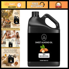 100 Pure Sweet Almond Oil 32oz Unrefined Cold Pressed Carrier Oil for Skin