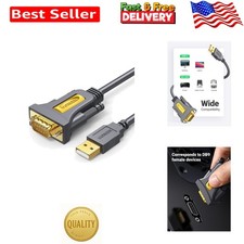 6ft USB to Serial Adapter DB9 Male with PL2303 Chipset for Reliable Connectivity