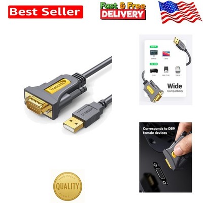 6ft USB to Serial Adapter DB9 Male with PL2303 Chipset for Reliable Connectivity