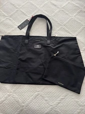 US Open Tumi Voyageur Just in Case Packable Black Nylon Tote  NWT