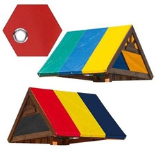 Water Resistant Roof Canopy Tarp for Outdoor Swing Set for playground 52 by 90