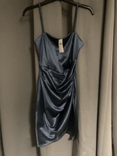 Size Small Windsor Satin Dress, Blue