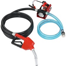 Diesel Fuel Transfer Pump Kit 12V 10 GPM DC with Automatic Shut-off Nozzle Hose