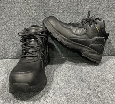 Ace Work Boot Shes For Crews Black Lace Up Waterproof Boots 10 M 11.5 W