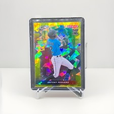 2023 Leaf Vivid Yellow Crystal /10 Antony Peguero #47 Marlins