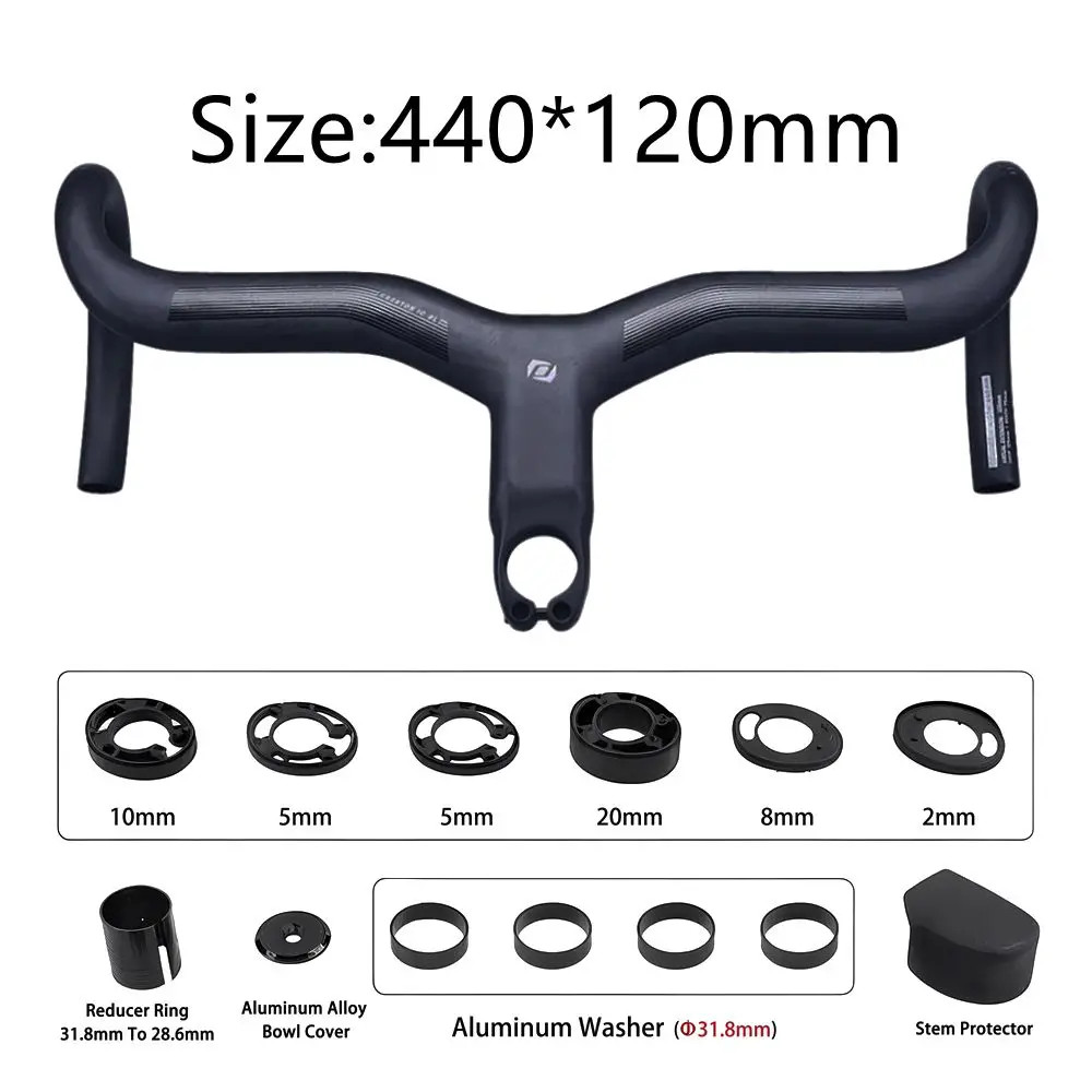 Carbon Integrated Handlebar Stem 31.8mm With 28.6mm Converte