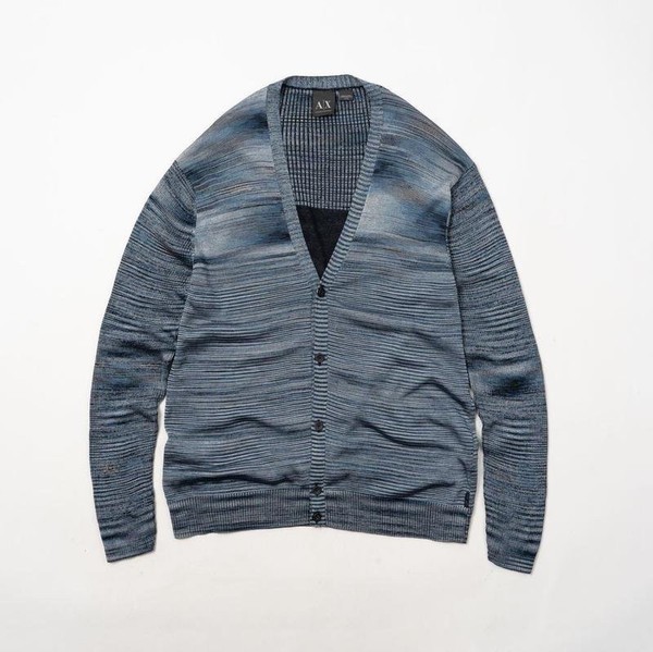Men Armani Exchange Sweater Navy Cotton 42 / XL /