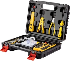 Pass Through Rj45 Crimp Tool Kit Network Tool Kit Ethernet Crimper Cat6 Cat5e Ca