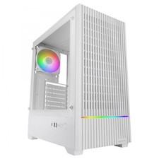 Caja Atx Mars Gaming Mc-quantum Doble Cristal Templado Argb Gpu 335mm Blanco