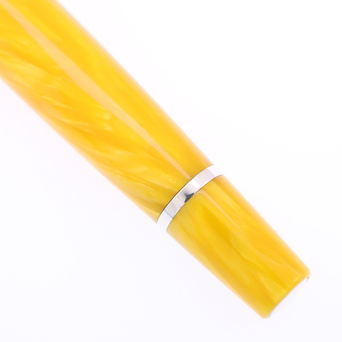 Montegrappa Fountain Pen Miya Yellow celluloid Nib F 18K Writing instrument