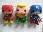 Funko Pop Vinyl    Aquaman 2011    & Captain America 2011   & Flash 2010