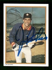 1987 topps All Star Glossy #20 Jim Deshaies signed autograph  BXCP17