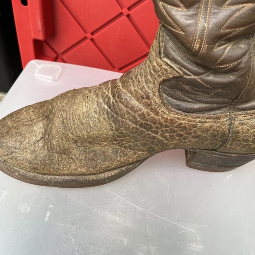 Vintage Country By Avirex Western Rancher Cowboy Boots Vibram Soles Size 10.5 - Picture 5 of 13