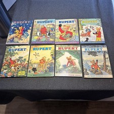 Vintage Rupert Bear Annual Bundle 1970s Job Lot Daily Express Books x8