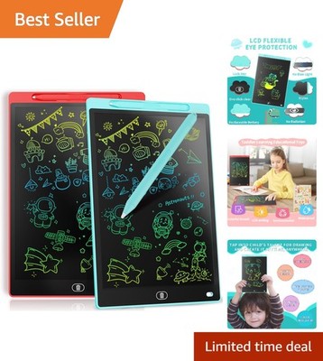 Erasable 10-Inch LCD Drawing Tablets for Kids - Creativity on the Go (2-Pack)