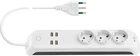 VIMAR Multi Outlet Smart Wi-Fi Compatible with Alexa and Google Home 3 Outlet