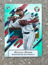 2025 Topps Pristine #251 Darren Baker Aqua Refractor 197/199 Nationals