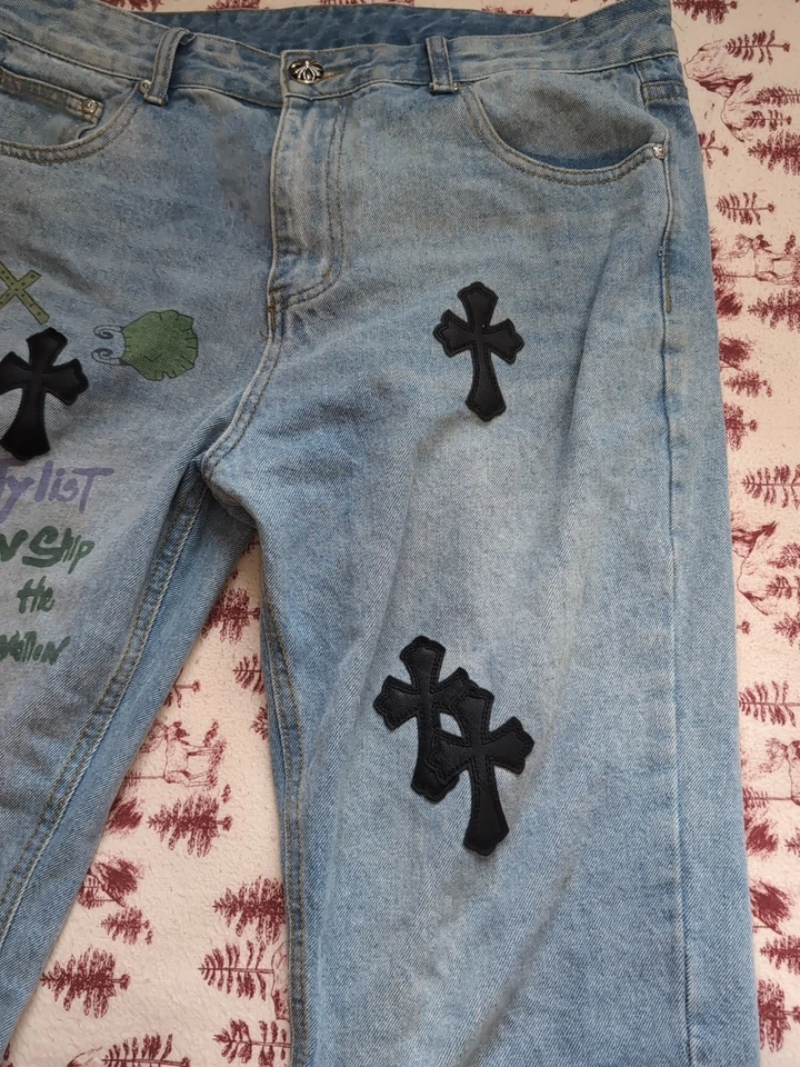 Jeans Levi's Chrome Hearts talla 34, azul claro Foto 4 de 4