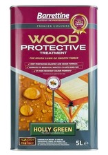 Barrettine Wood Protective Treatment Paint - 5 litres - Holly Green 