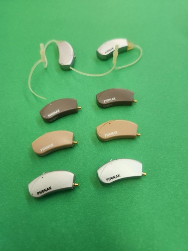 PAIR of Phonak Micro Extra 100AZ BTE Hearing Aids with WARRANTY! - 第 1/3 張圖片