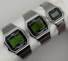 3 Vintage Timex Digital Watches - Indiglo - Expansion Bands - T78587 - WORKING!