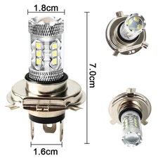 Kit Ampoule LED H4 Facile à Installer 2PCS POUR Moto 9003 hb2 Phare
