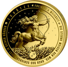 1/200 Unze Gold Sternzeichen Sch&uuml;tze 2026 (Auflage: 5.000 | Polierte Platte)