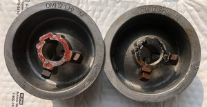 12' Garage Door Drums OMI-12 Overhead D100-144 1" Tube Shaft LH / RH or pair