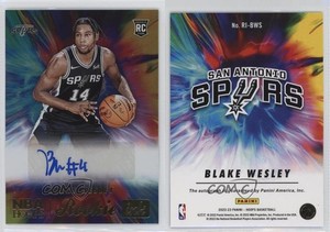 2022-23 Panini NBA Hoops Rookie Ink Hyper Gold Blake Wesley #RI-BWS Auto RC