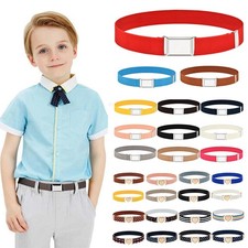 Kids Toddler Belt Elastic Stretch Adjustable Belt for Boys Girls with Buckle 