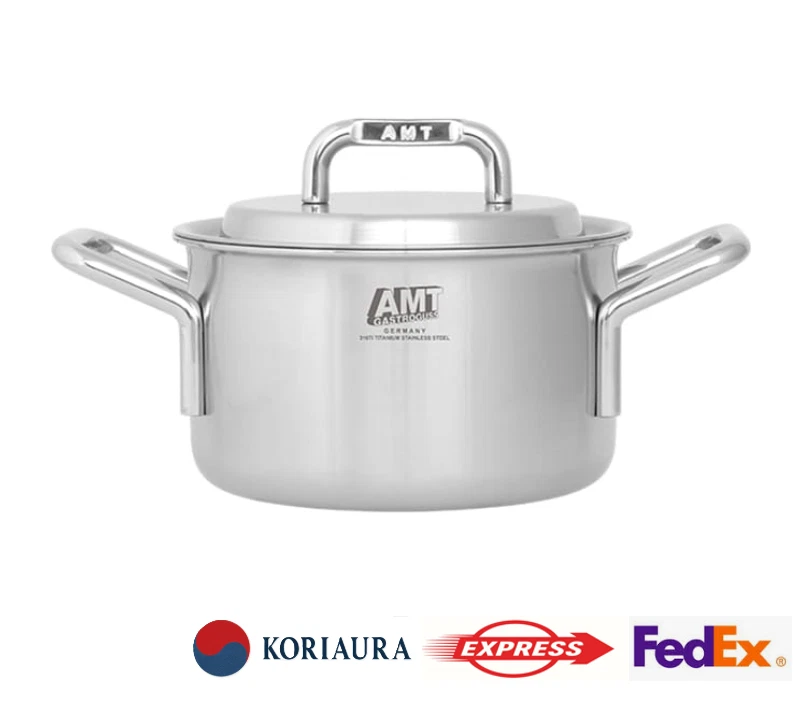 AMT Sharp 316Ti Double Handle Pot 24cm